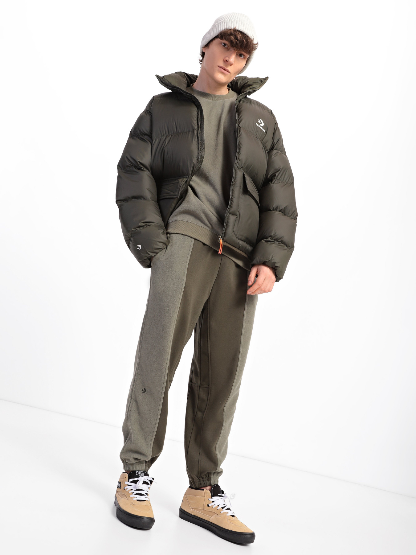 Зимняя куртка CONVERSE  Patch Pocket Puffer модель 10023798-316 Фото