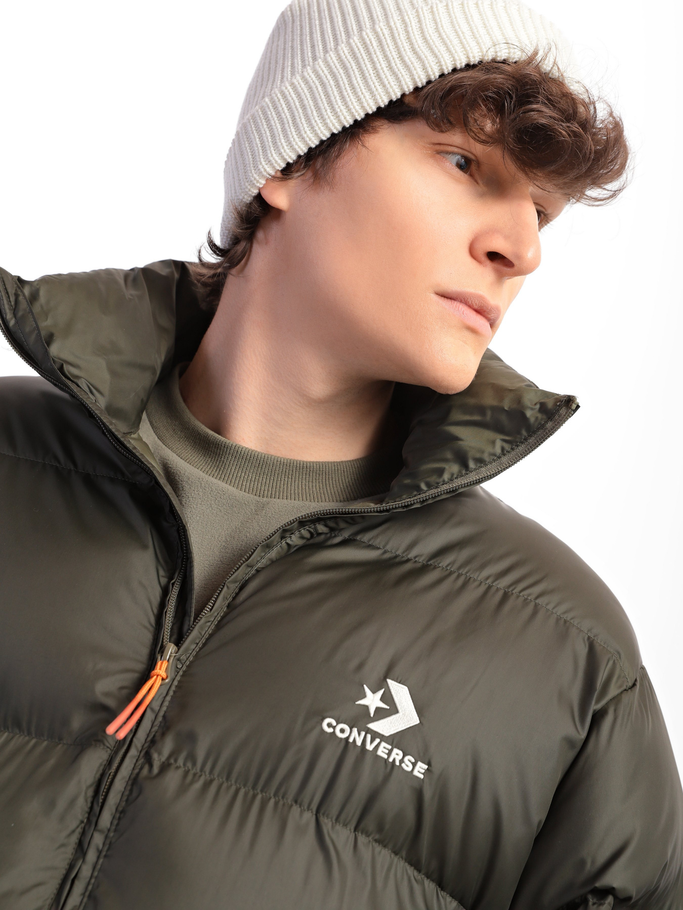 Зимняя куртка CONVERSE  Patch Pocket Puffer модель 10023798-316 Фото