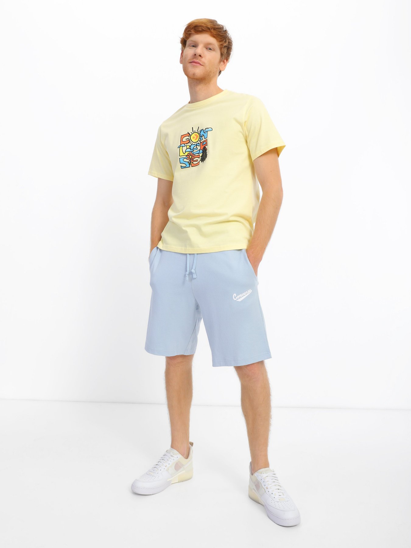 Повсякденні шорти CONVERSE Embroidered Star Chevron модель 10018228-443 Фото