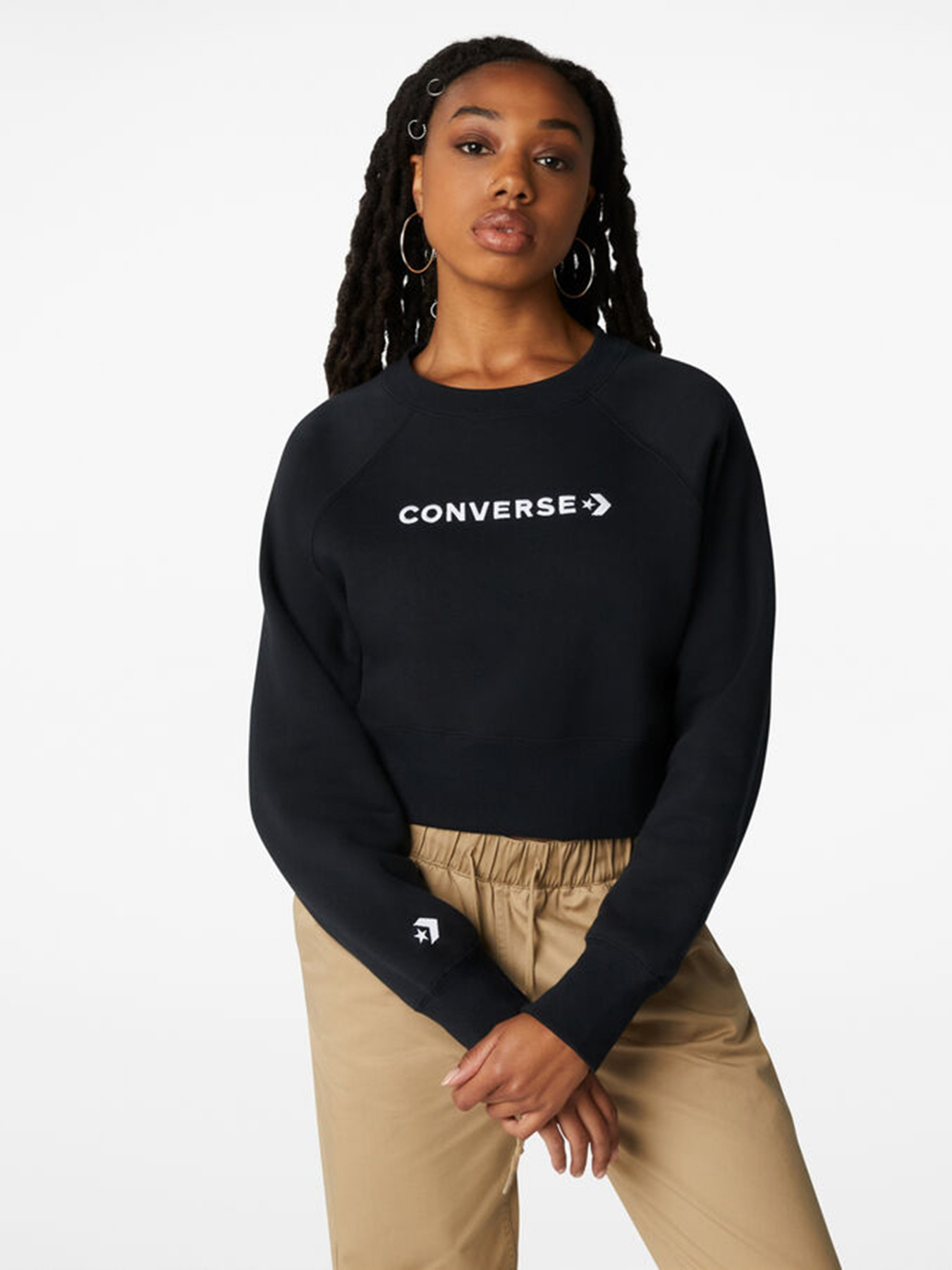 Худі CONVERSE STRIP WORDMARK FLEECE модель 10023716-001 Фото