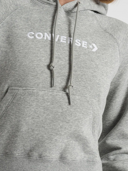 Худі CONVERSE Strip Wordmark Fleece модель 10023717-035 — фото 3 - INTERTOP