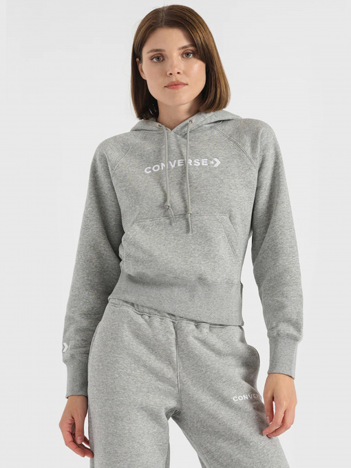 Худі CONVERSE Strip Wordmark Fleece модель 10023717-035 Фото