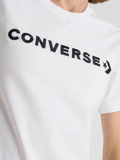 Футболка CONVERSE Glossy Wordmark модель 10023720-102 — фото 3 - INTERTOP