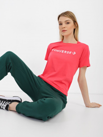 Футболка CONVERSE Glossy Wordmark модель 10023720-665 Фото