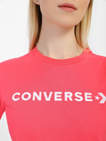 Футболка CONVERSE Glossy Wordmark модель 10023720-665 Фото