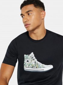 Футболка CONVERSE Flower Chuck модель 10023790-001 Фото