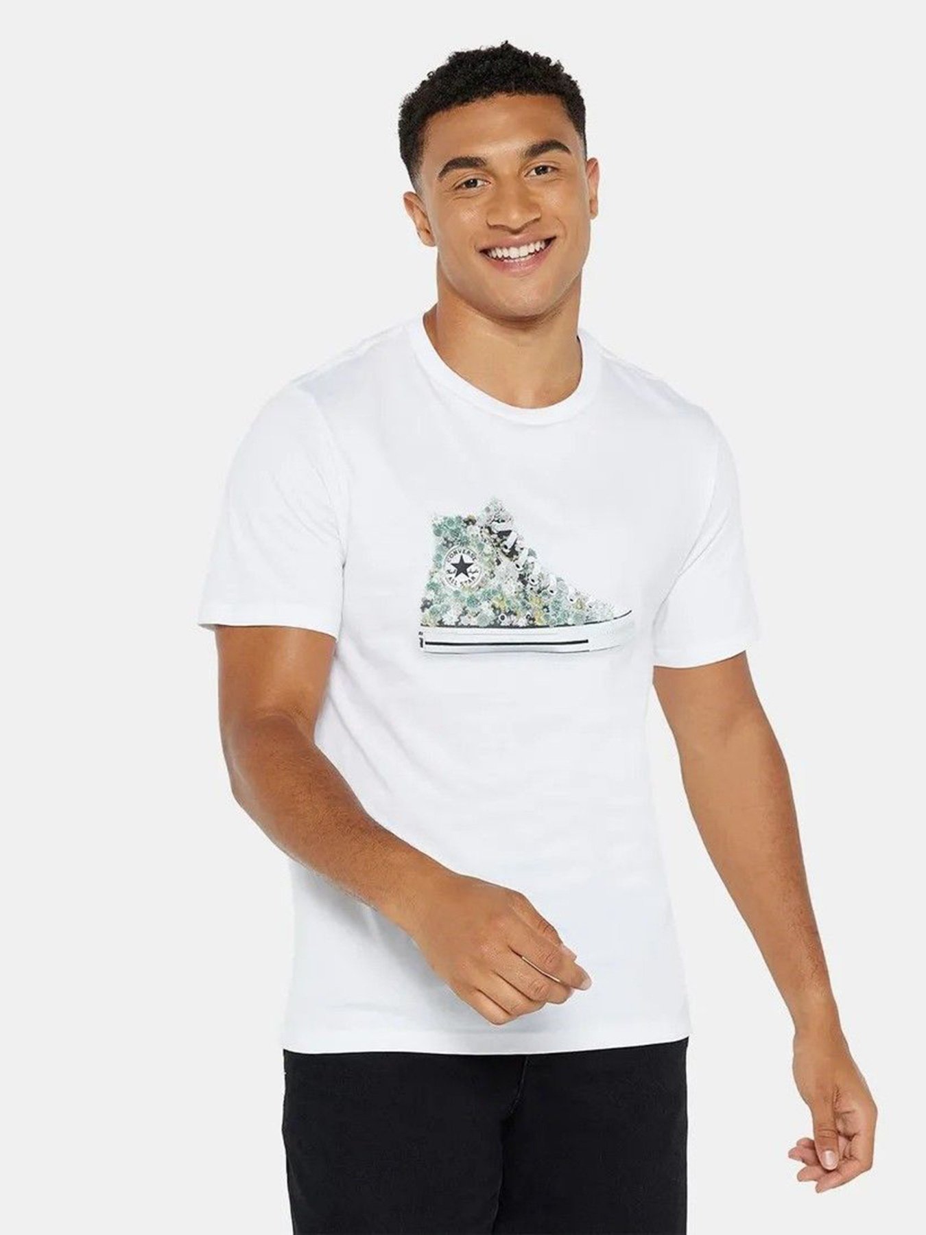 Футболка CONVERSE Flower Chuck модель 10023790-102 Футболка CONVERSE Flower Chuck модель 10023790-102 Фото