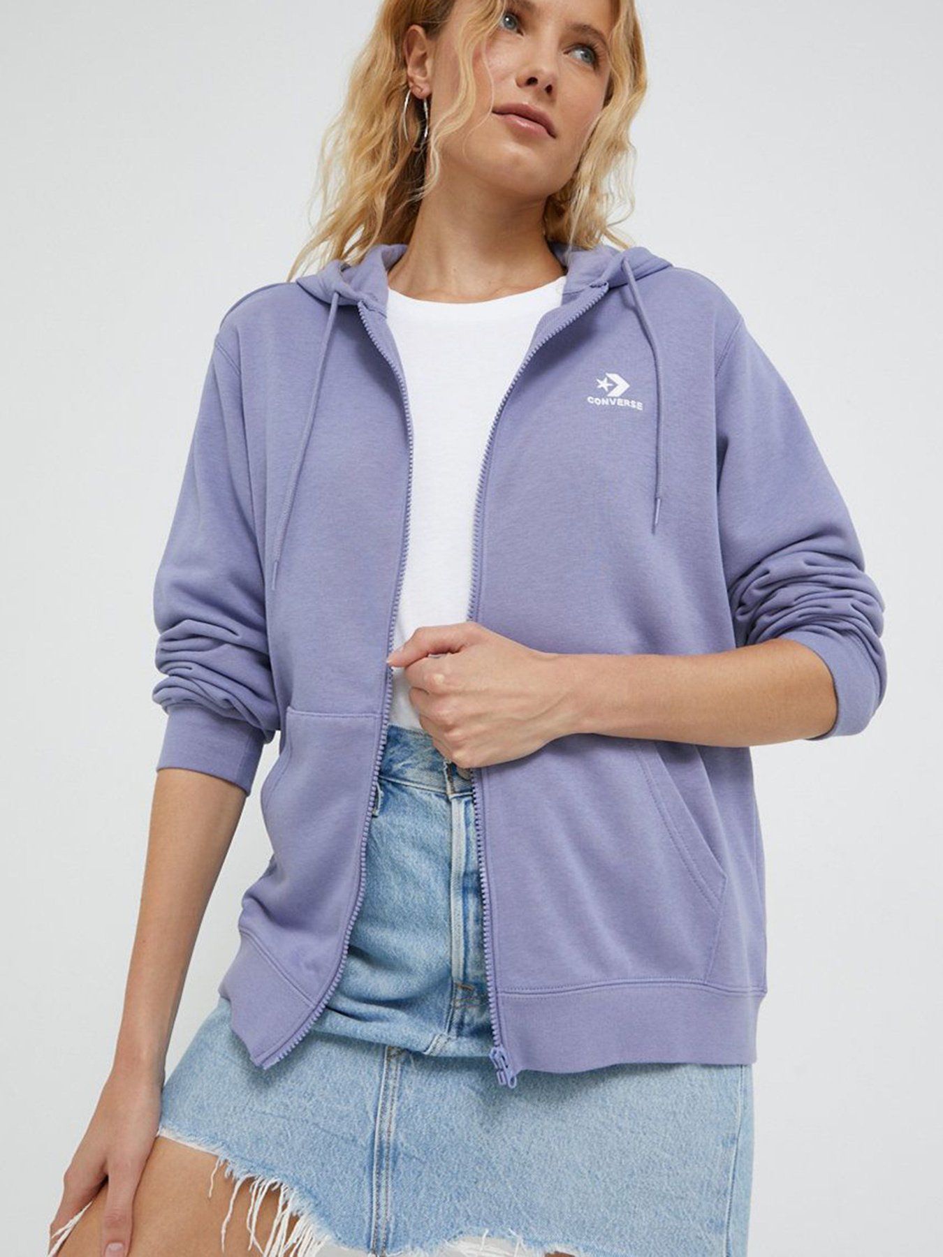 Кофта CONVERSE Go-To Embroidered Star Chevron модель 10023871-534 Фото