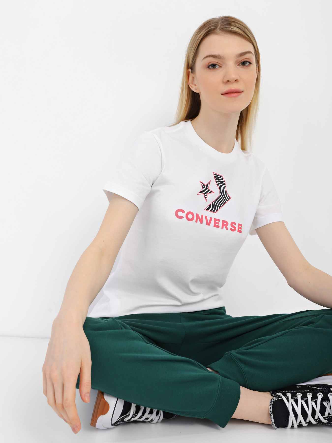 Футболка CONVERSE Star Chevron модель 10024022-102 Фото