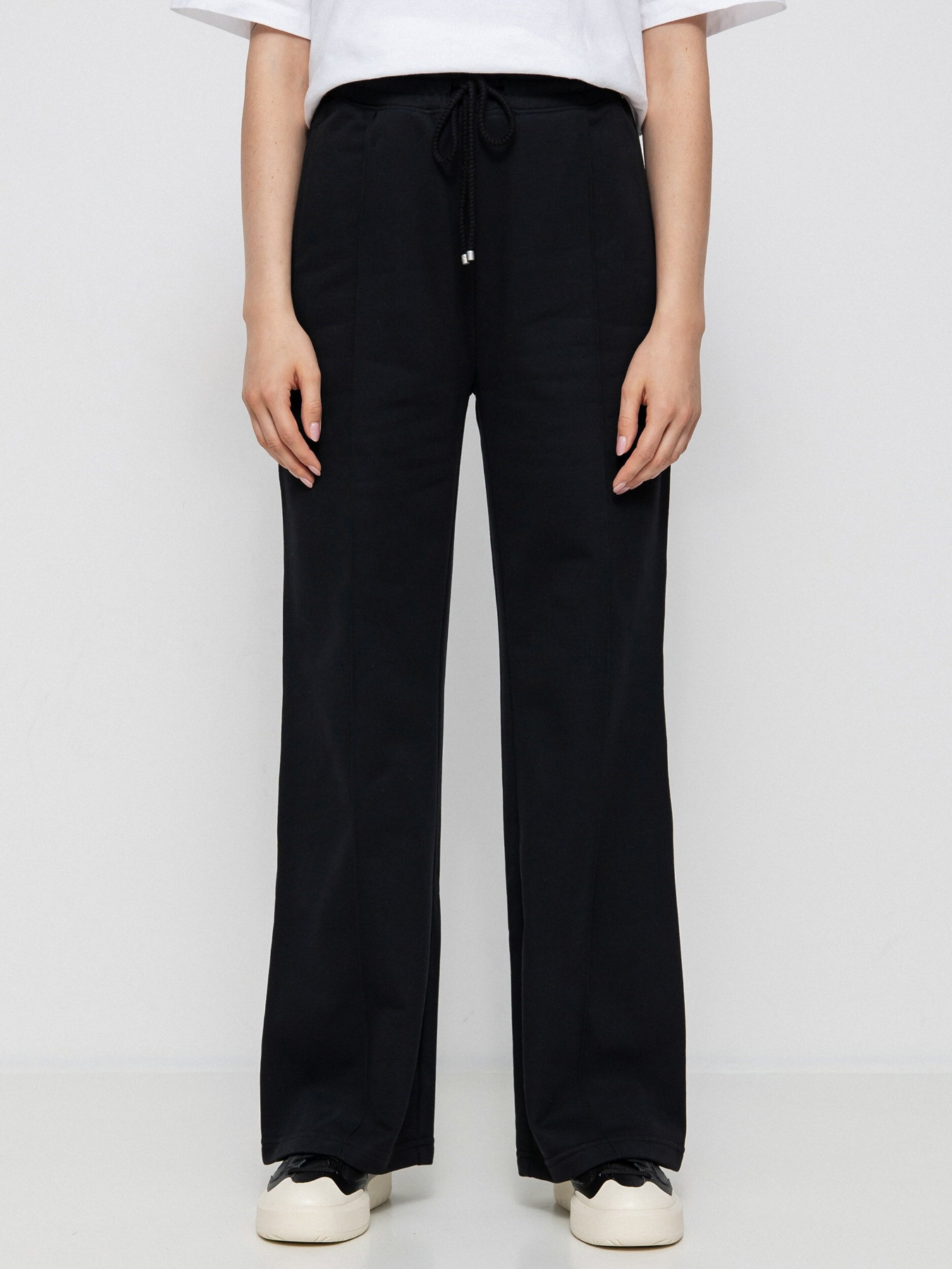 Штаны спортивные CONVERSE Wide Leg Knit модель 10024049-001 Фото