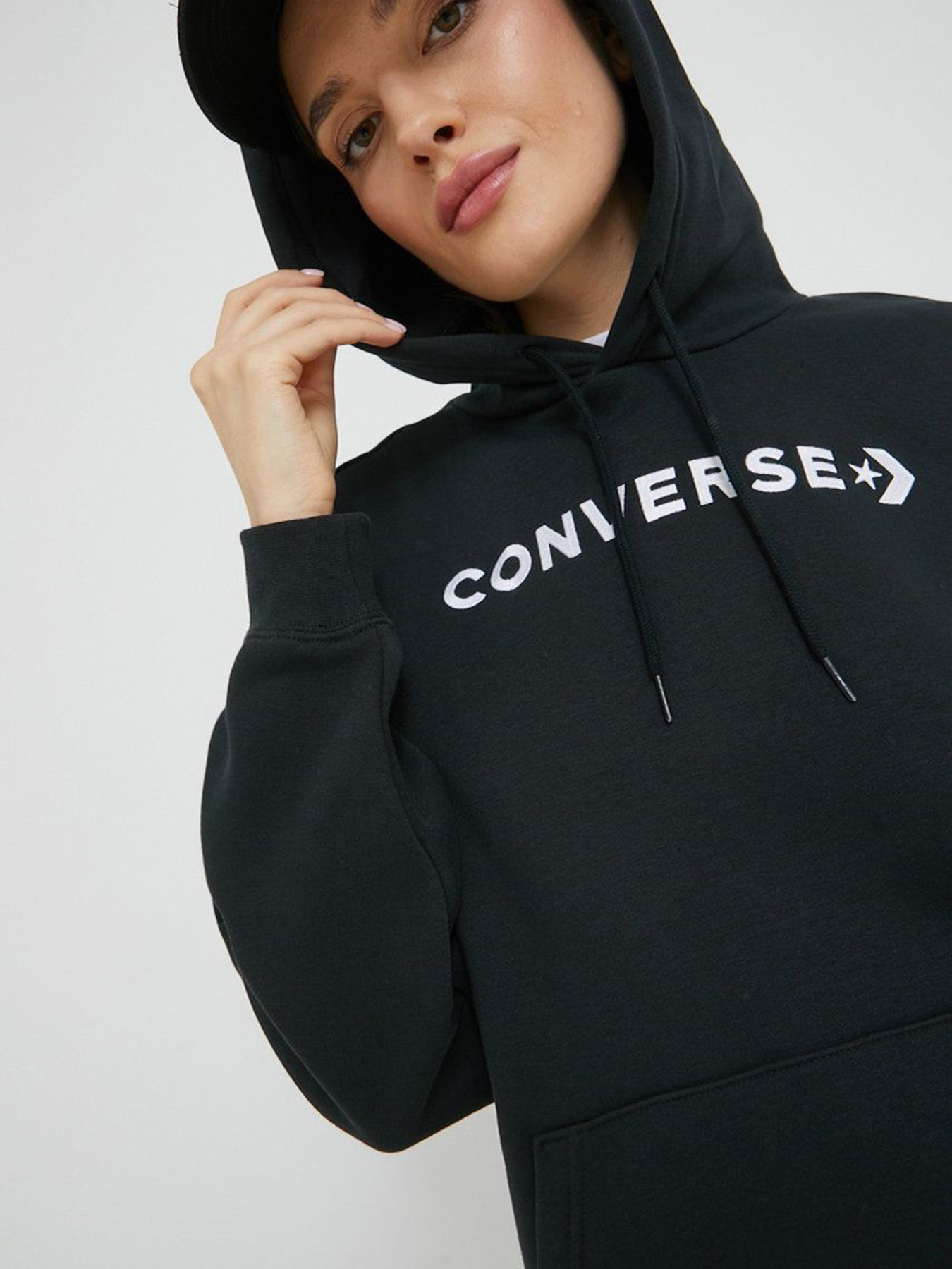 Худи CONVERSE Strip Wordmark модель 10024372-001 Фото