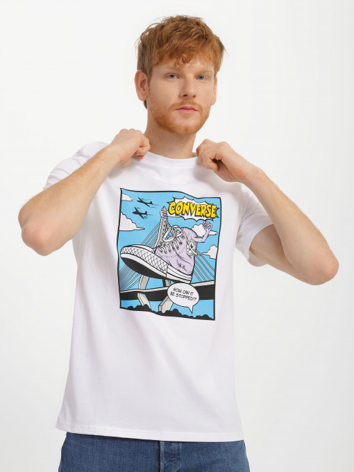 Футболка CONVERSE Shoe Hero Модель 10025060-102 Фото