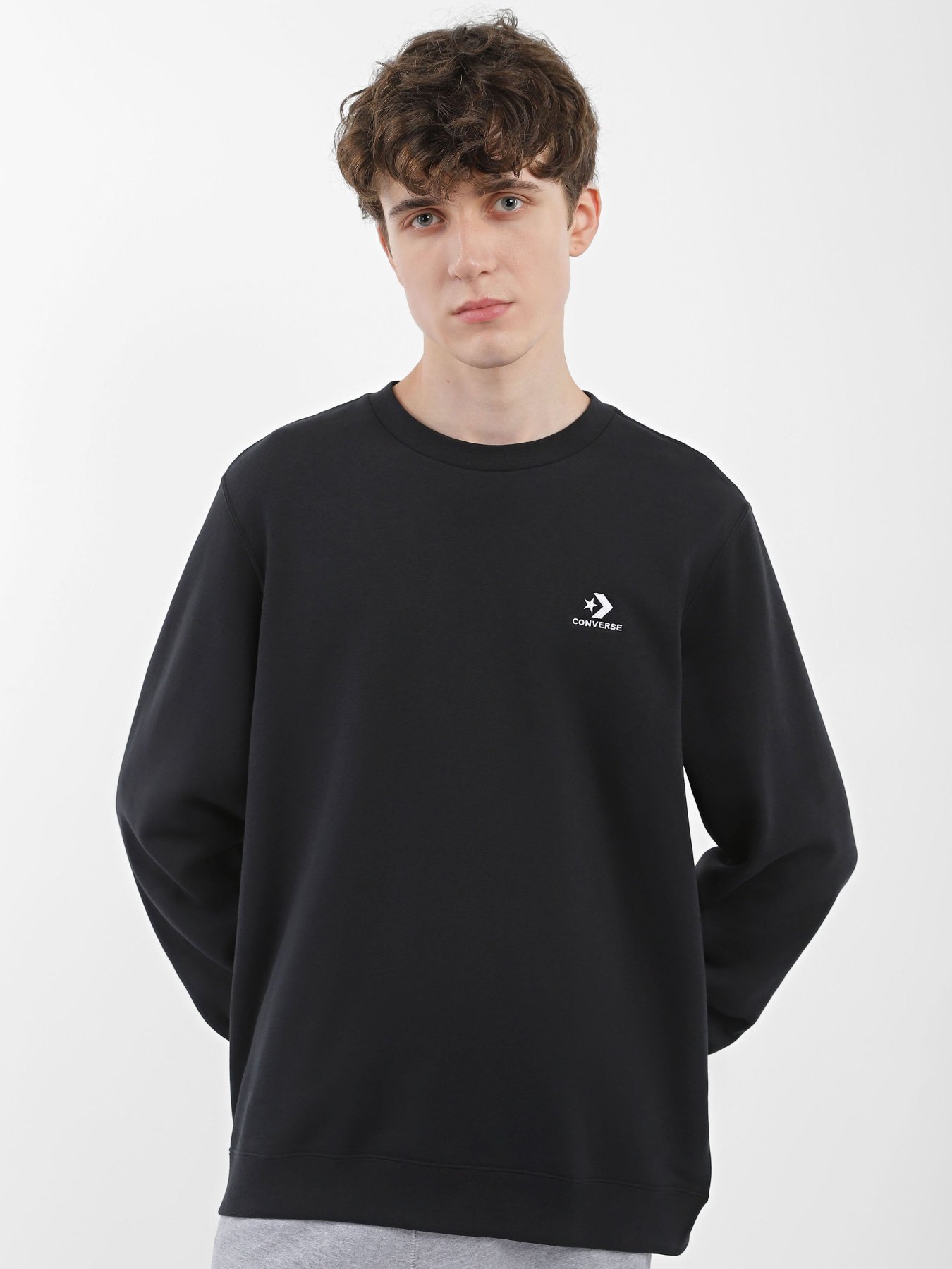 Свитшот CONVERSE Star Chevron Crew Vitality модель 10024510-001 Фото