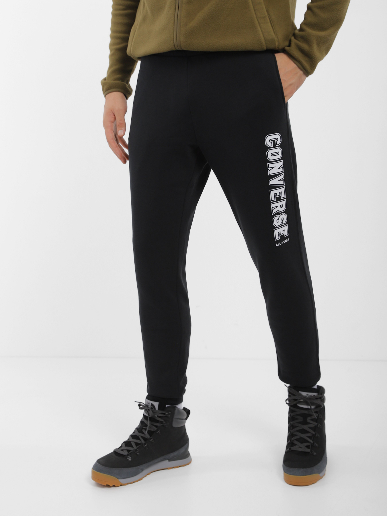 Штаны спортивные CONVERSE Classic Fit All Star Wearers Left модель 10025410-001 Фото