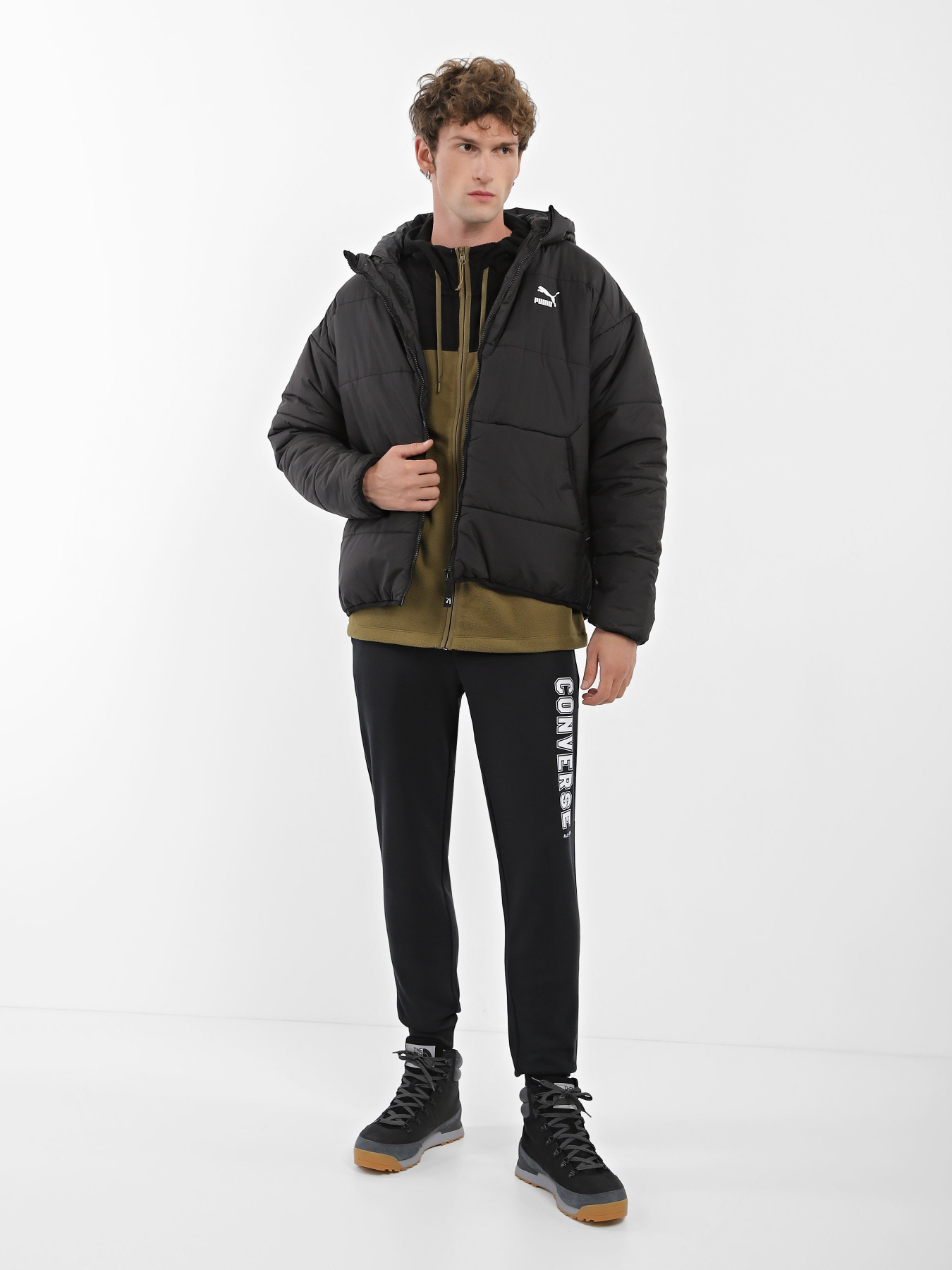 Спортивні штани CONVERSE Classic Fit All Star Wearers Left модель 10025410-001 Фото