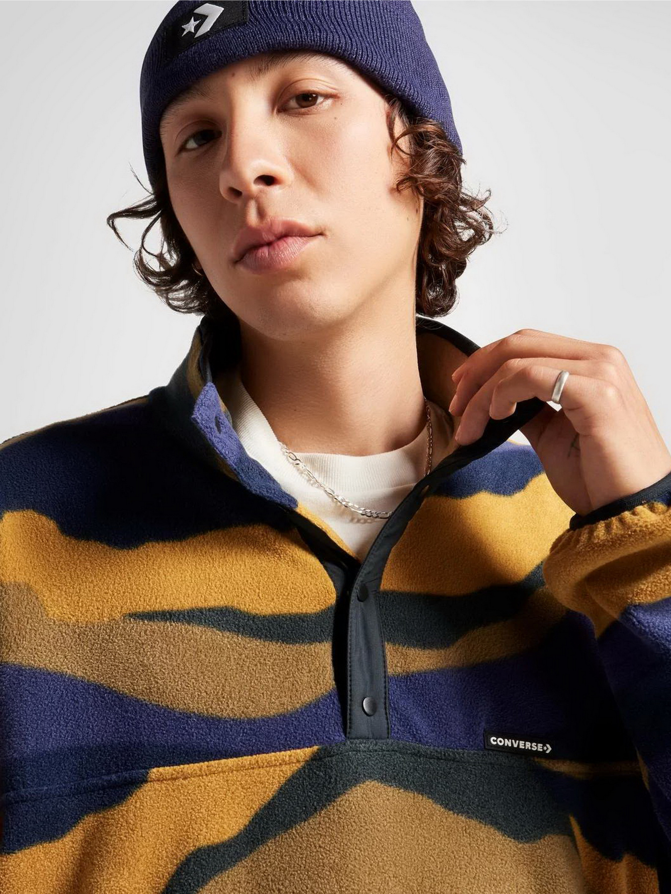 Кофта CONVERSE All Star Mountainscape Pop Over модель 10025815-895 Фото