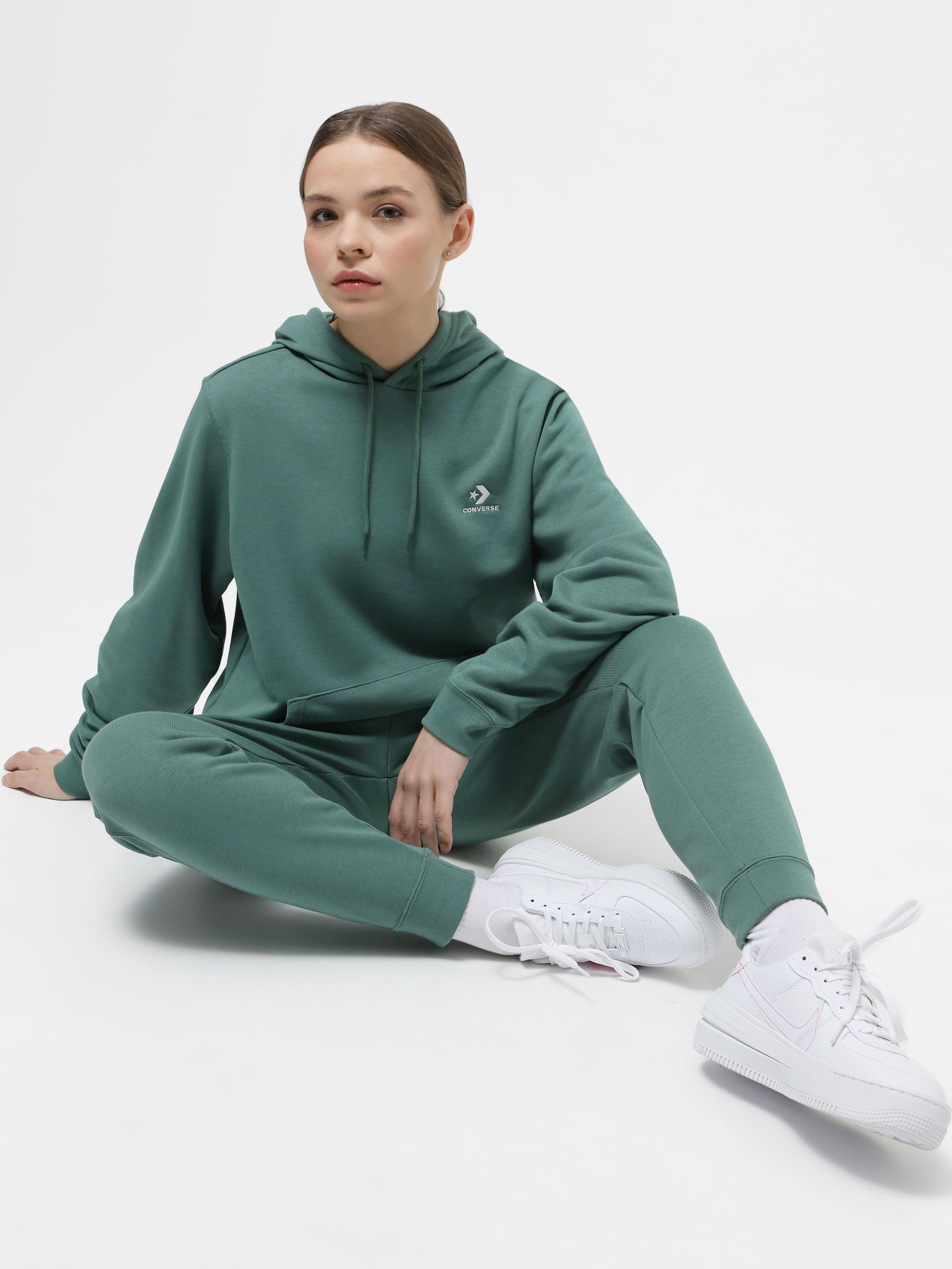 Худи CONVERSE Standard Fit Left Chest Star Chev Emb Ft модель 10023874-304 Фото