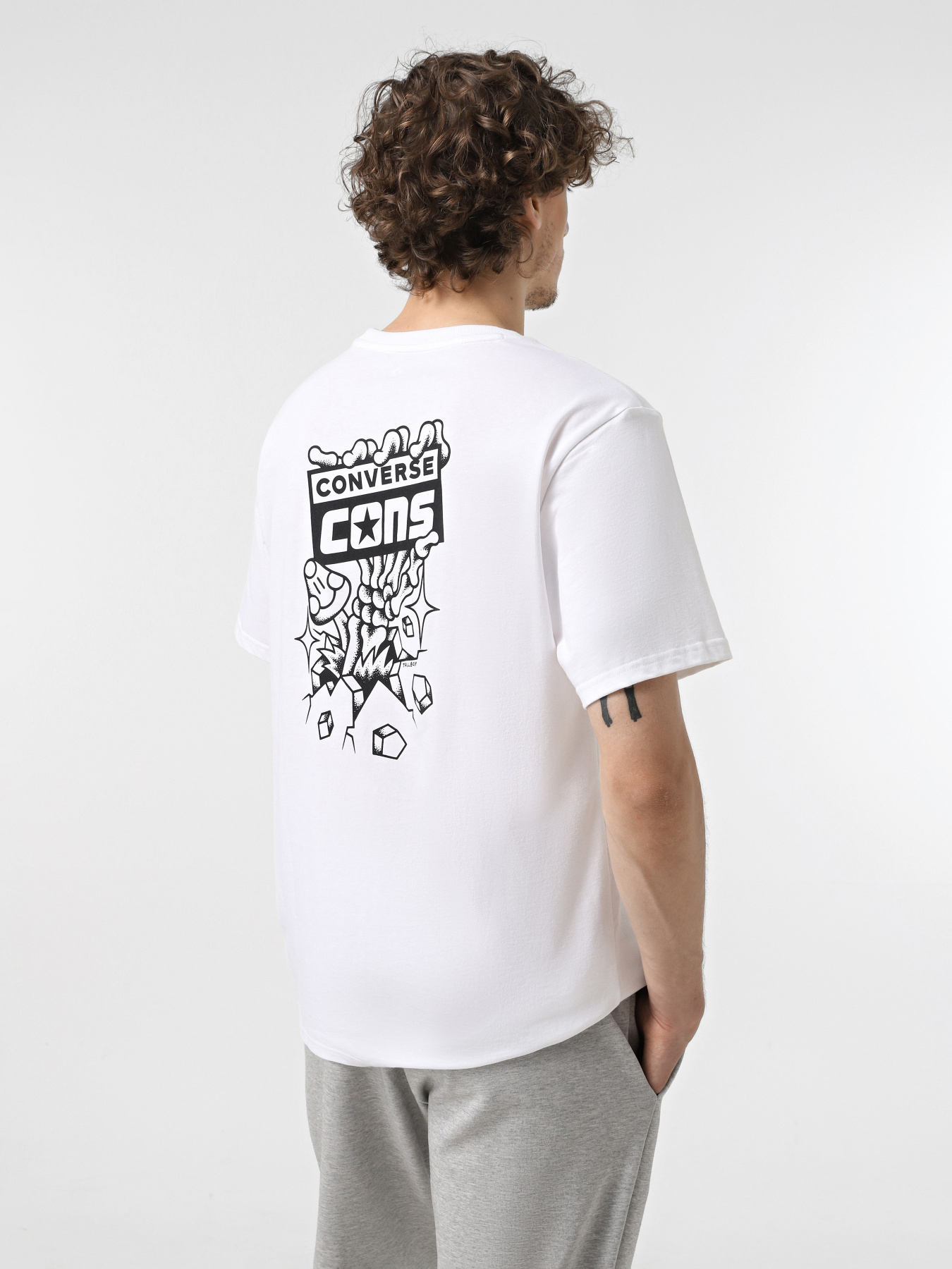 Футболка CONVERSE Cons Skull & Chrom Art модель 10026689-102 Фото