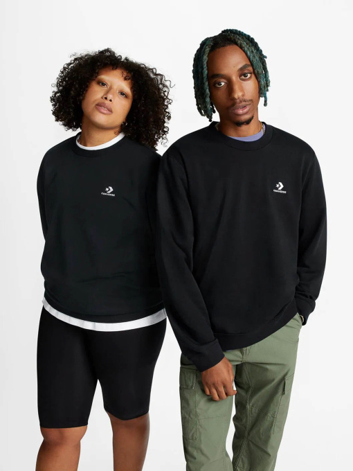 Свитшот CONVERSE STAR CHEV EMB CREW FT модель 10023861-001 Фото