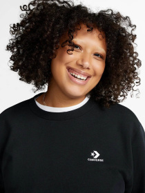 Світшот CONVERSE STAR CHEV EMB CREW FT модель 10023861-001 Фото