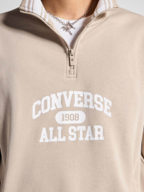 Кофта CONVERSE Classic Sport Classics Quarter-Zip Papyrus модель 10026710-251 Фото