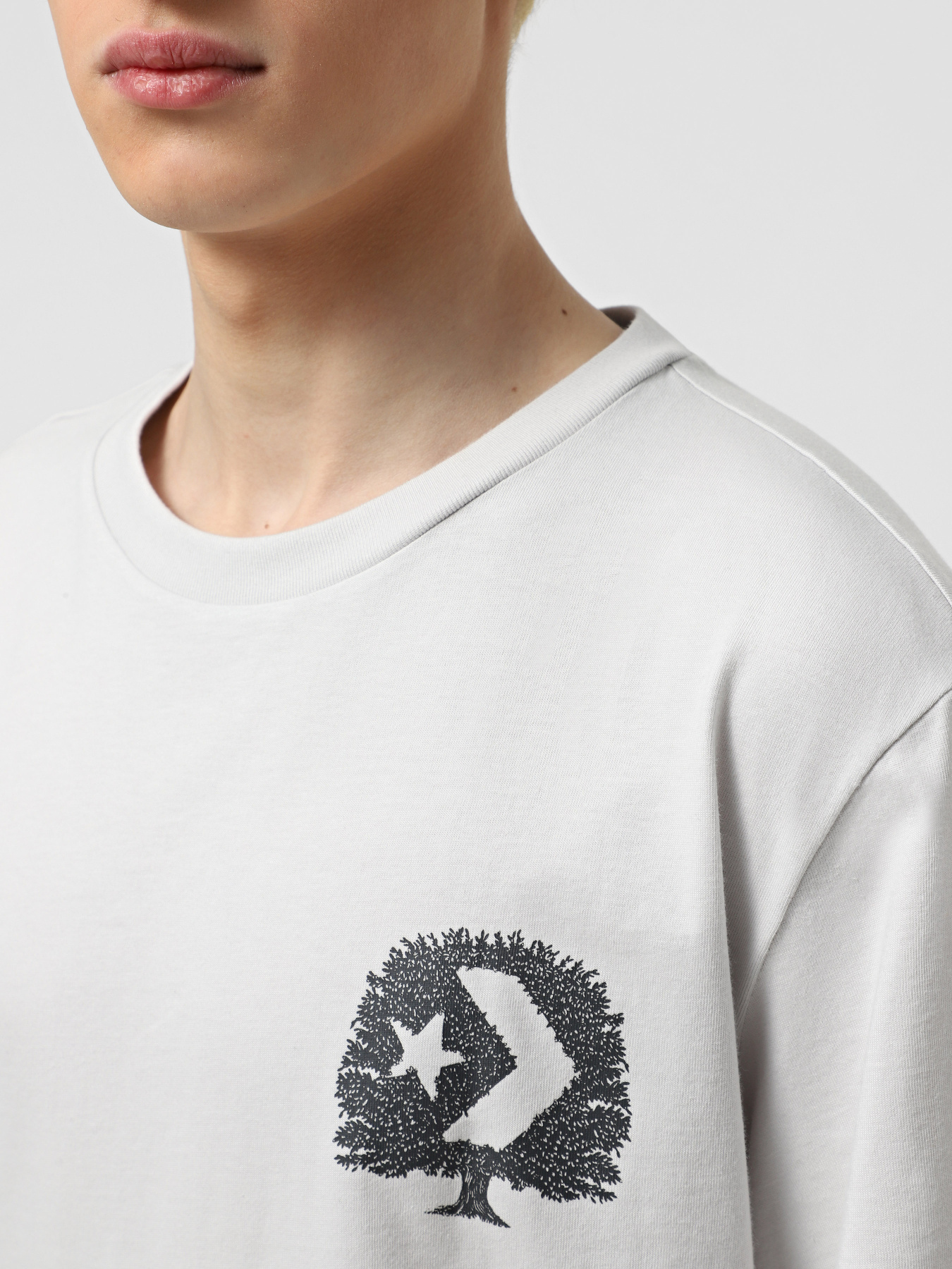 Футболка CONVERSE THINK OUTSIDE модель 10027666-095 Футболка CONVERSE THINK OUTSIDE модель 10027666-095 Фото