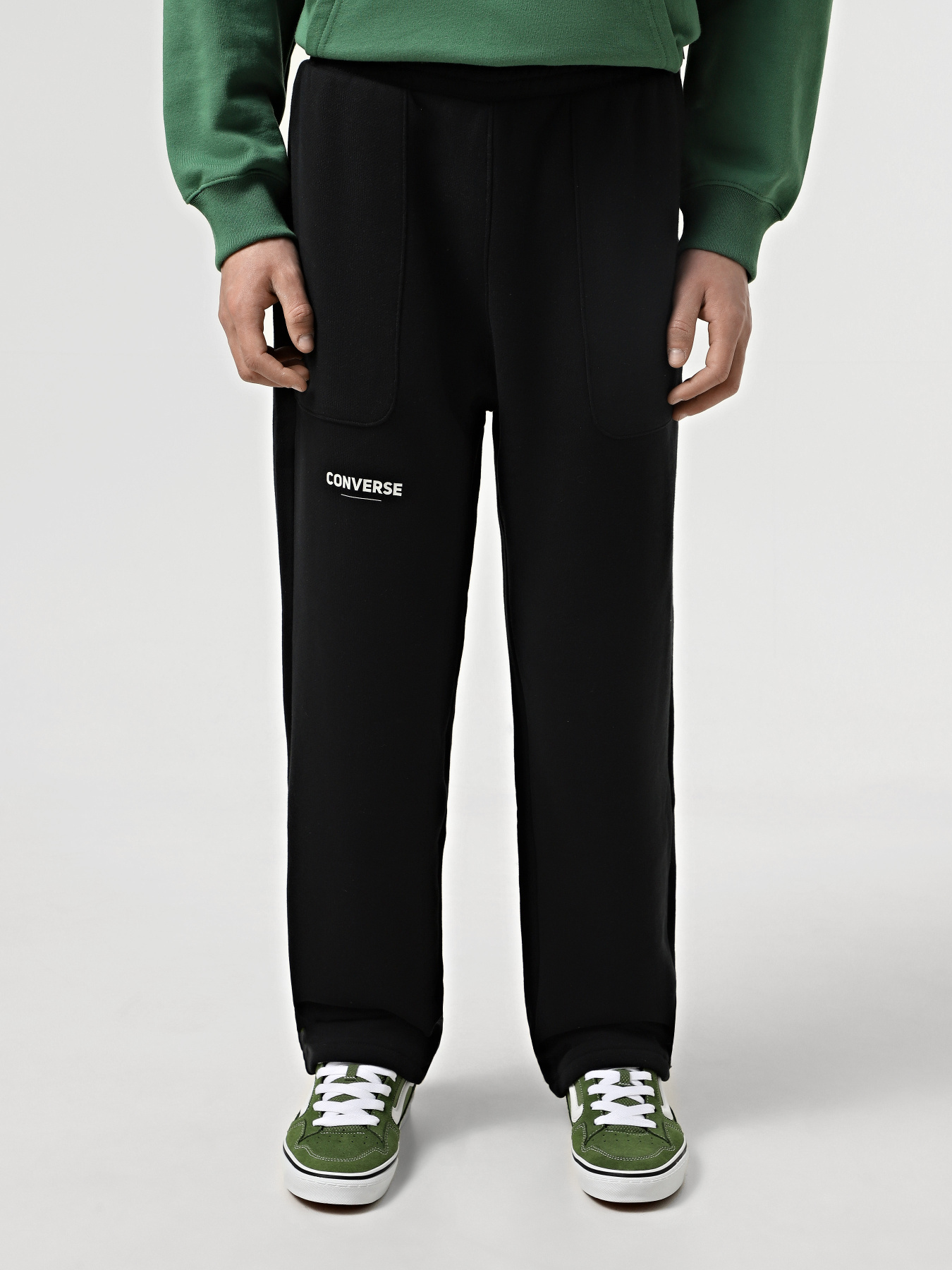 Повседневные штаны CONVERSE WORDMARK FIT GRAPHIC модель 10027359-001 Повседневные штаны CONVERSE WORDMARK FIT GRAPHIC модель 10027359-001 Фото