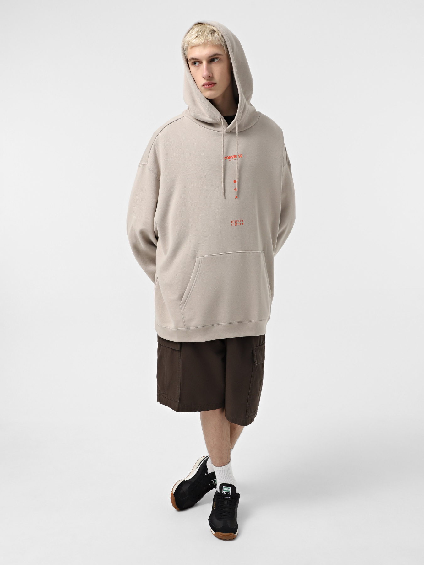 Худі CONVERSE WORDMARK LOOSE FIT GRAPHIC модель 10027360-251 Фото