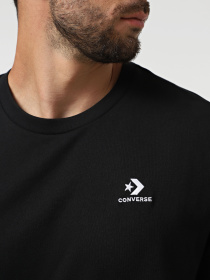 Футболка CONVERSE STAR CHEVRON модель CVM5T876-BLK Футболка CONVERSE STAR CHEVRON модель CVM5T876-BLK Фото