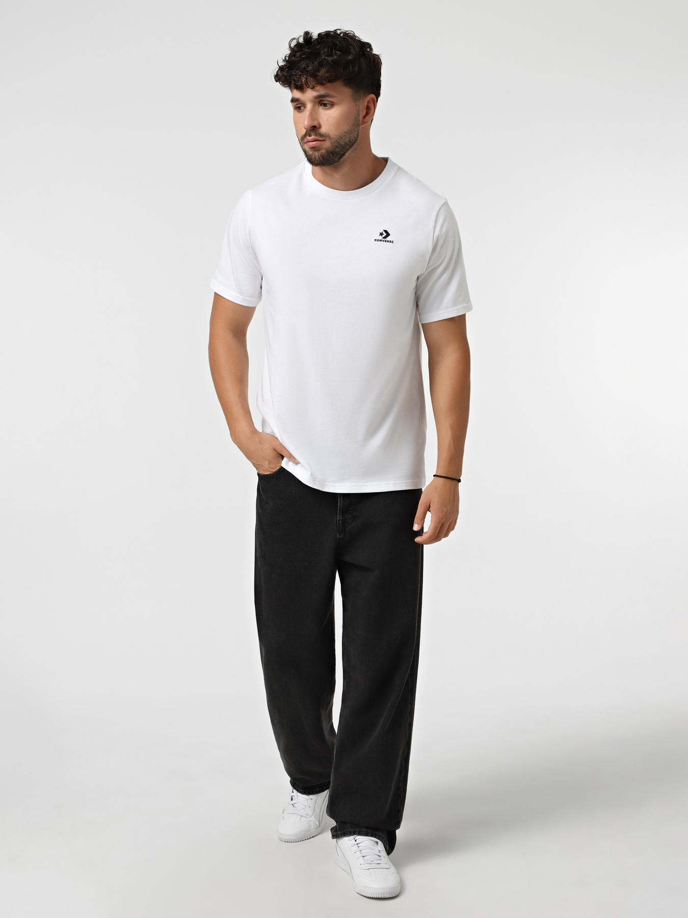 Футболка CONVERSE Star Chevron модель CVM5T876-WHT Фото