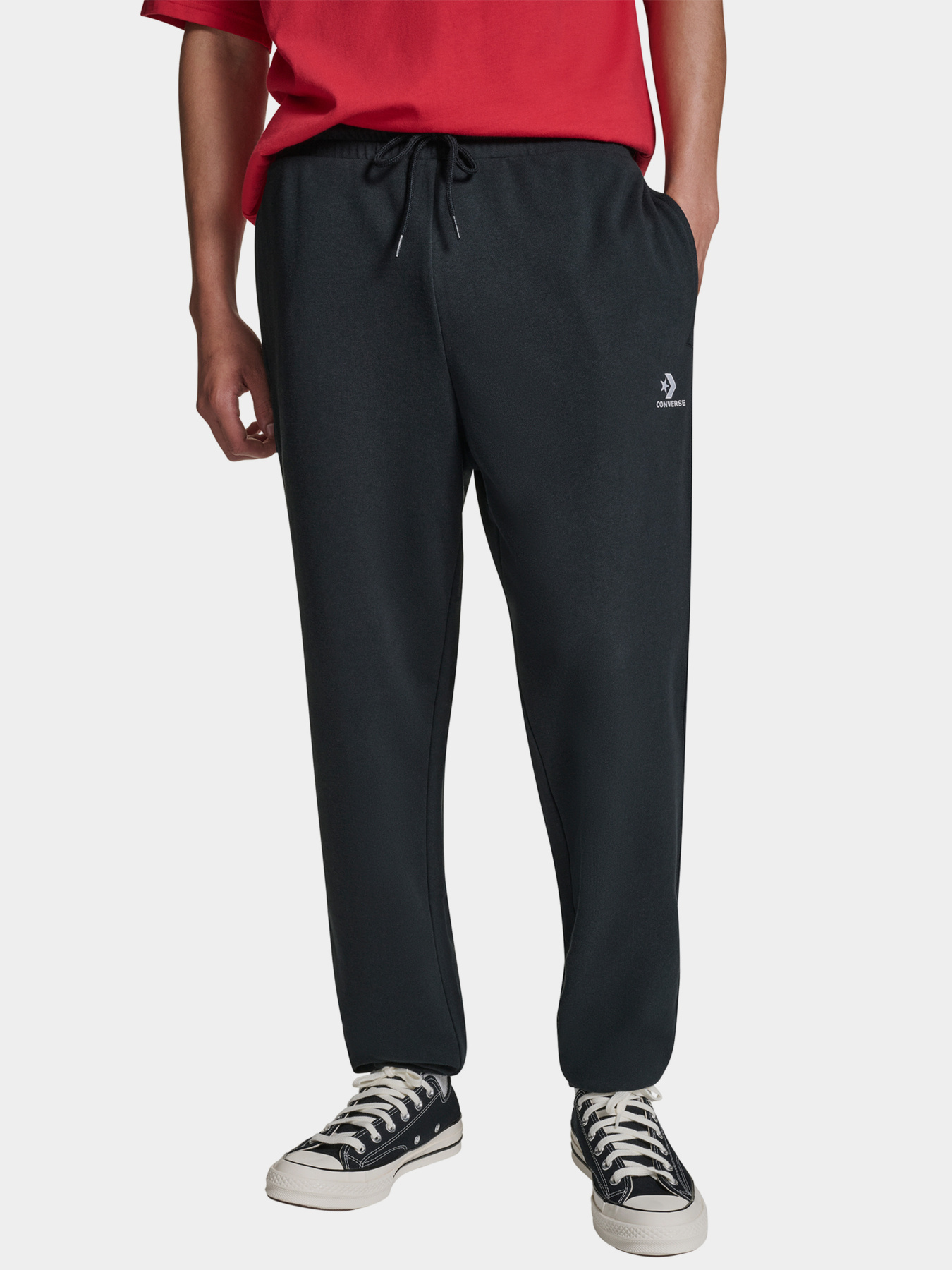 Спортивні штани CONVERSE STAR CHEV EMB модель CVM5B873-BLK Фото
