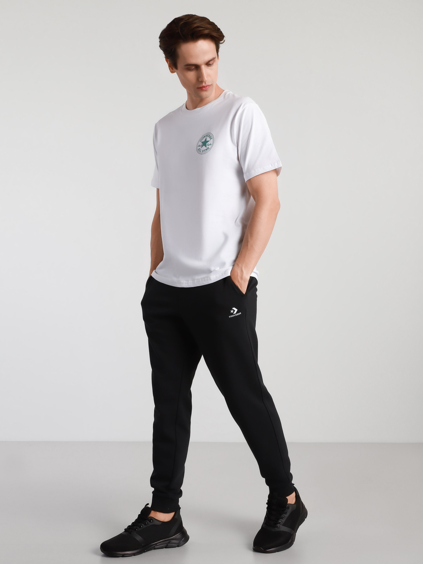 Спортивні штани CONVERSE Embroidered Star Chevron модель 10020369-001 Фото