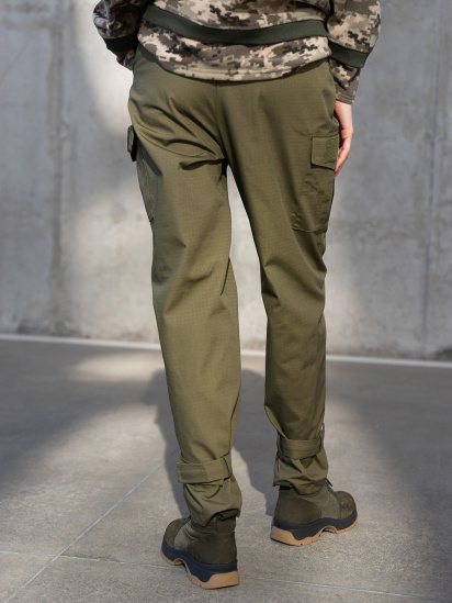 Карго ISSA Plus модель 13598_khaki — фото 3 - INTERTOP