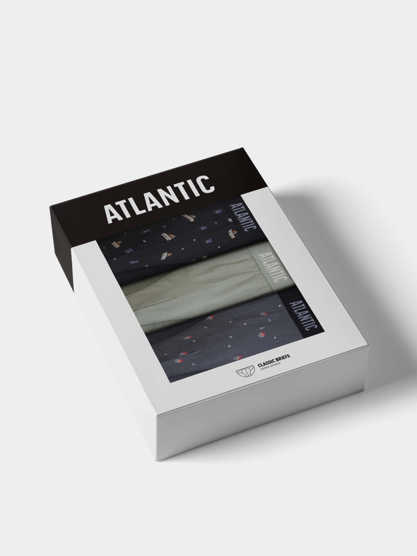 Набір трусів Atlantic модель 3MP-194 CZA/ZIEJ/GRF Фото