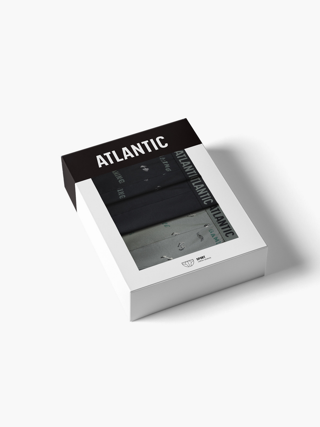 Набор трусов Atlantic модель 3MP-206 CZA/CZA/KHAJ Фото