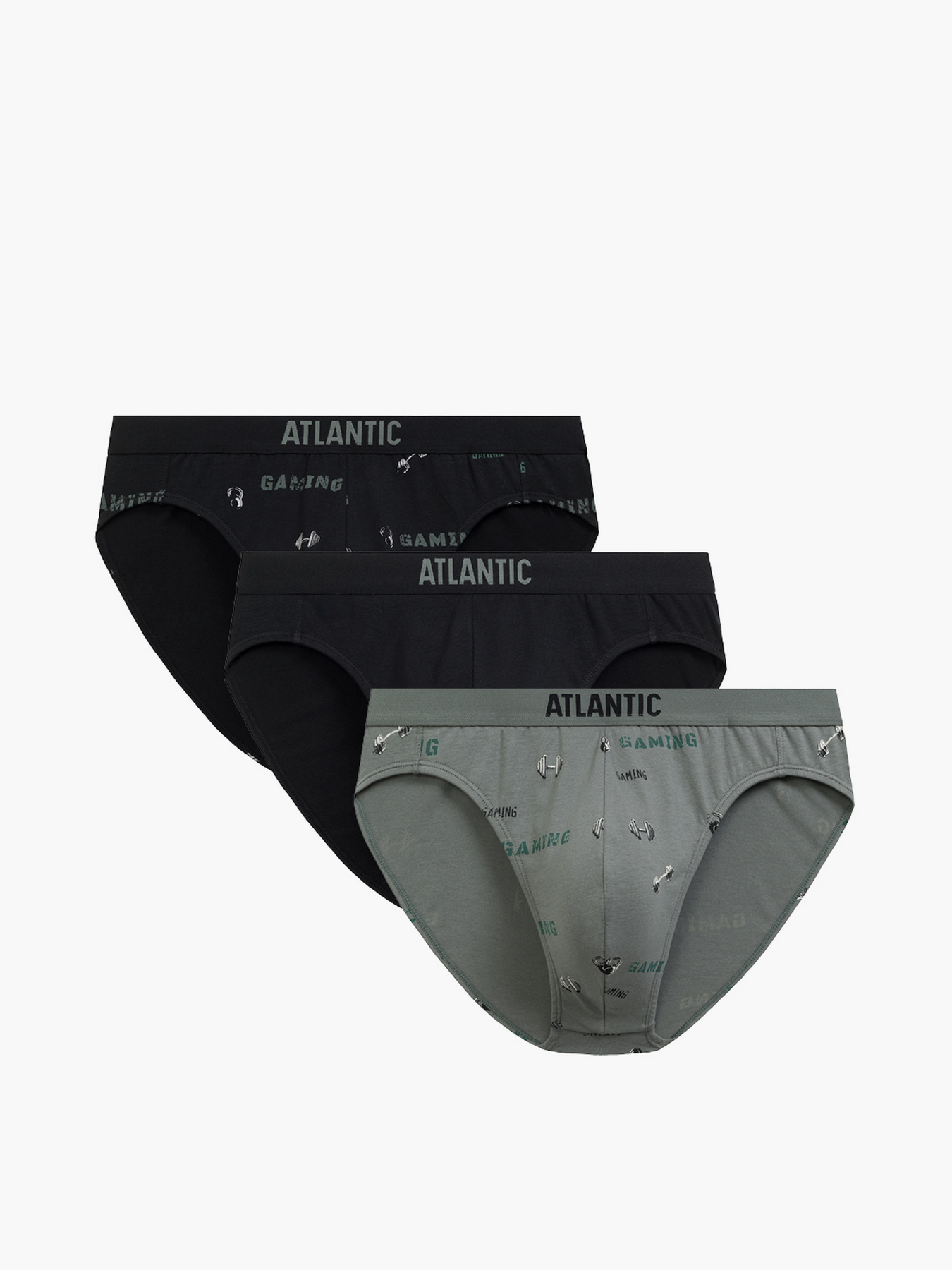 Трусы Atlantic модель 3MP-206 CZA/CZA/KHAJ Трусы Atlantic модель 3MP-206 CZA/CZA/KHAJ Фото