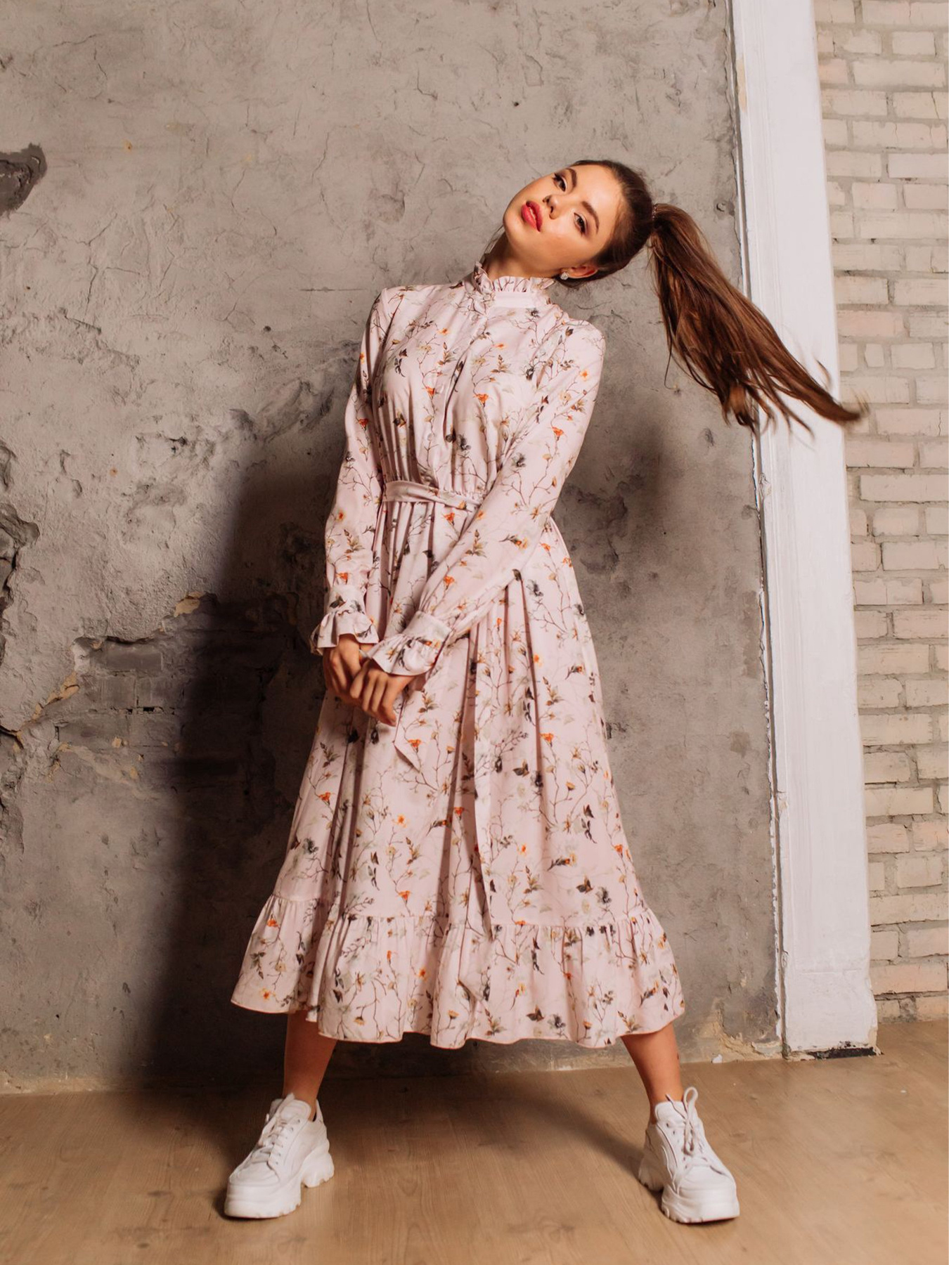 Платья VOVK модель 08089 квіти Фото