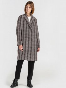 Пальто VOVK модель 06179 клітинка Фото
