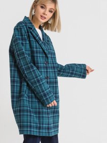 Пальто VOVK модель 04837 клітинка Фото
