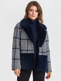 Пальто VOVK модель 04980 клітинка Фото