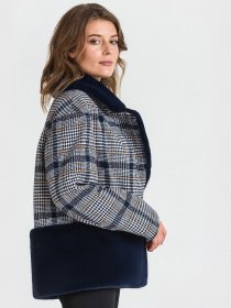 Пальто VOVK модель 04980 клітинка Фото
