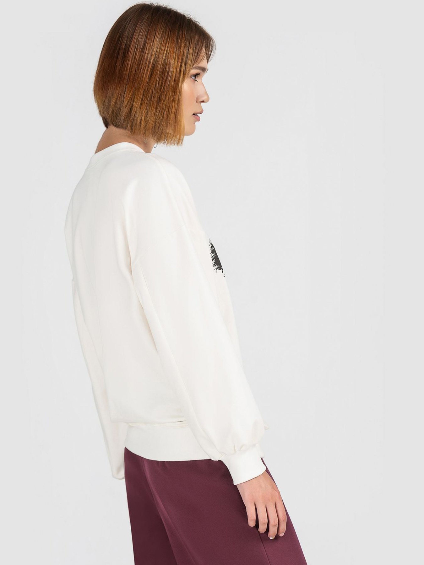 Свитшот VOVK модель 06519 молочний Фото