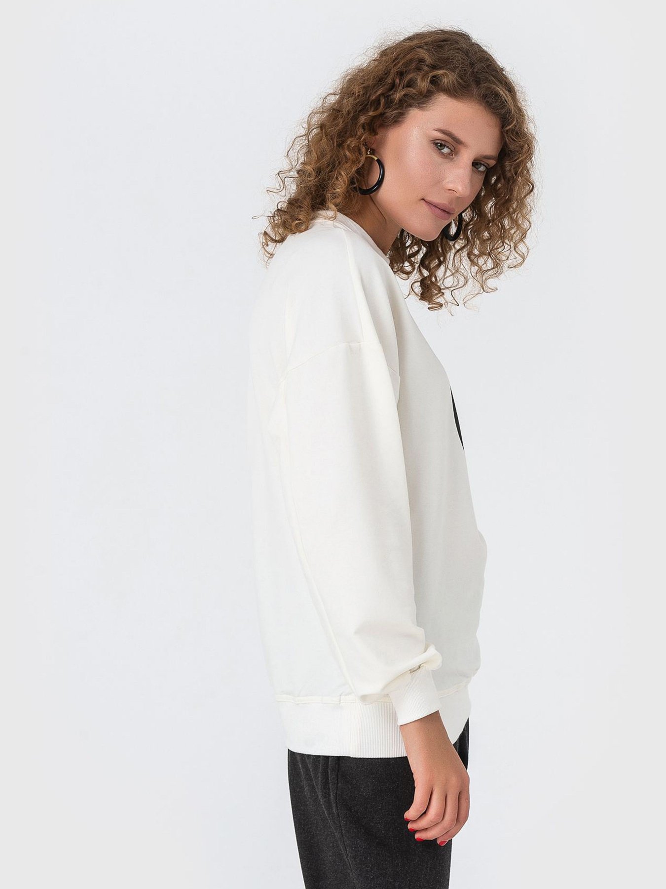 Свитшот VOVK модель 06880 молочний Фото