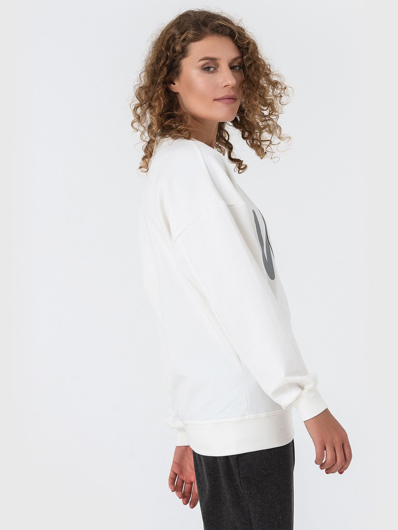 Свитшот VOVK модель 06881 молочний Фото