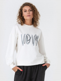 Свитшот VOVK модель 06881 молочний Фото