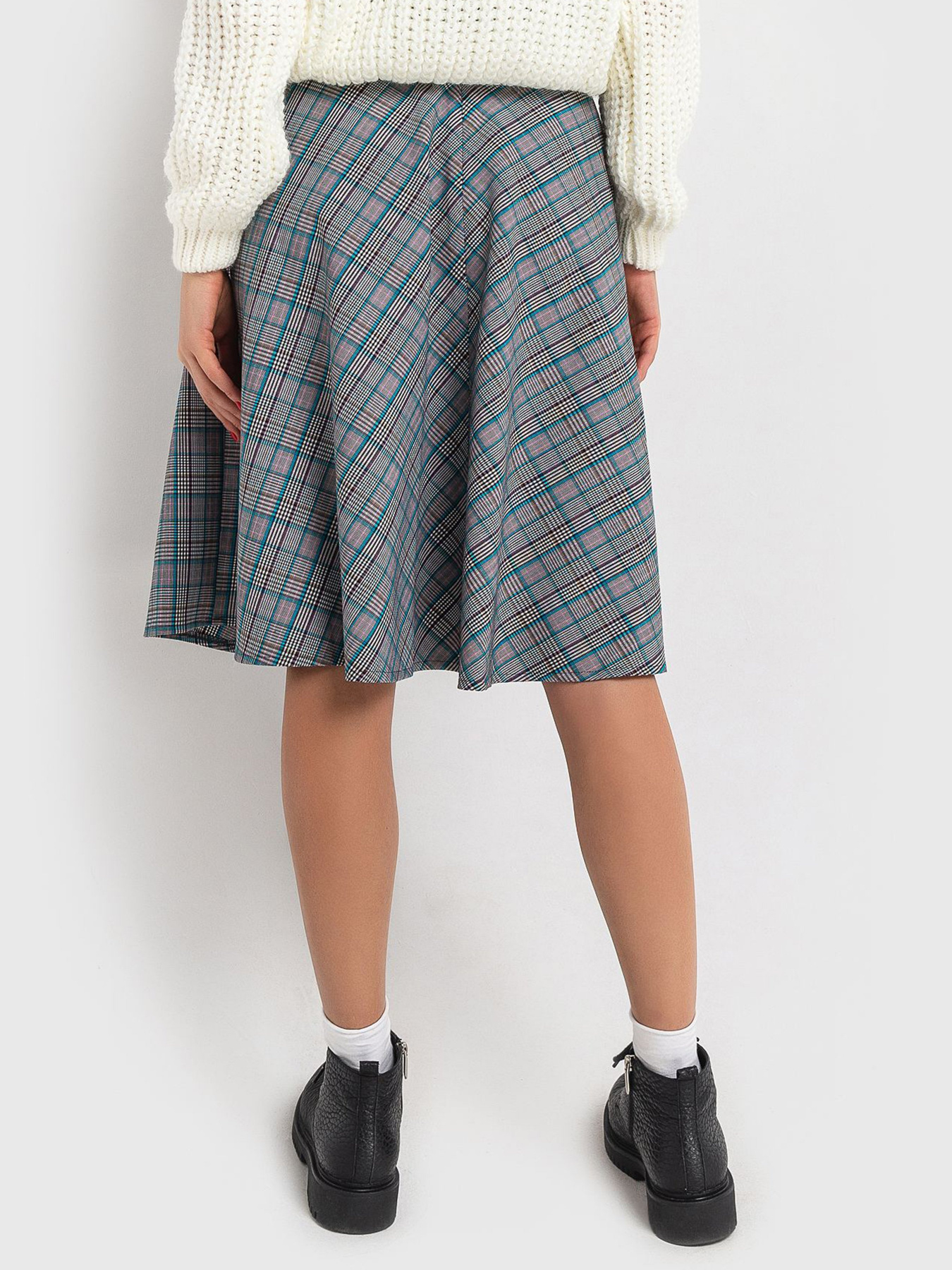 Юбки VOVK модель 06699 клітинка Фото