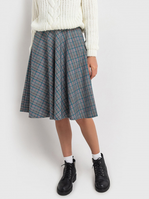 Юбки VOVK модель 06699 клітинка Фото