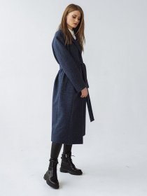 Пальто VOVK модель 09311 синій Фото