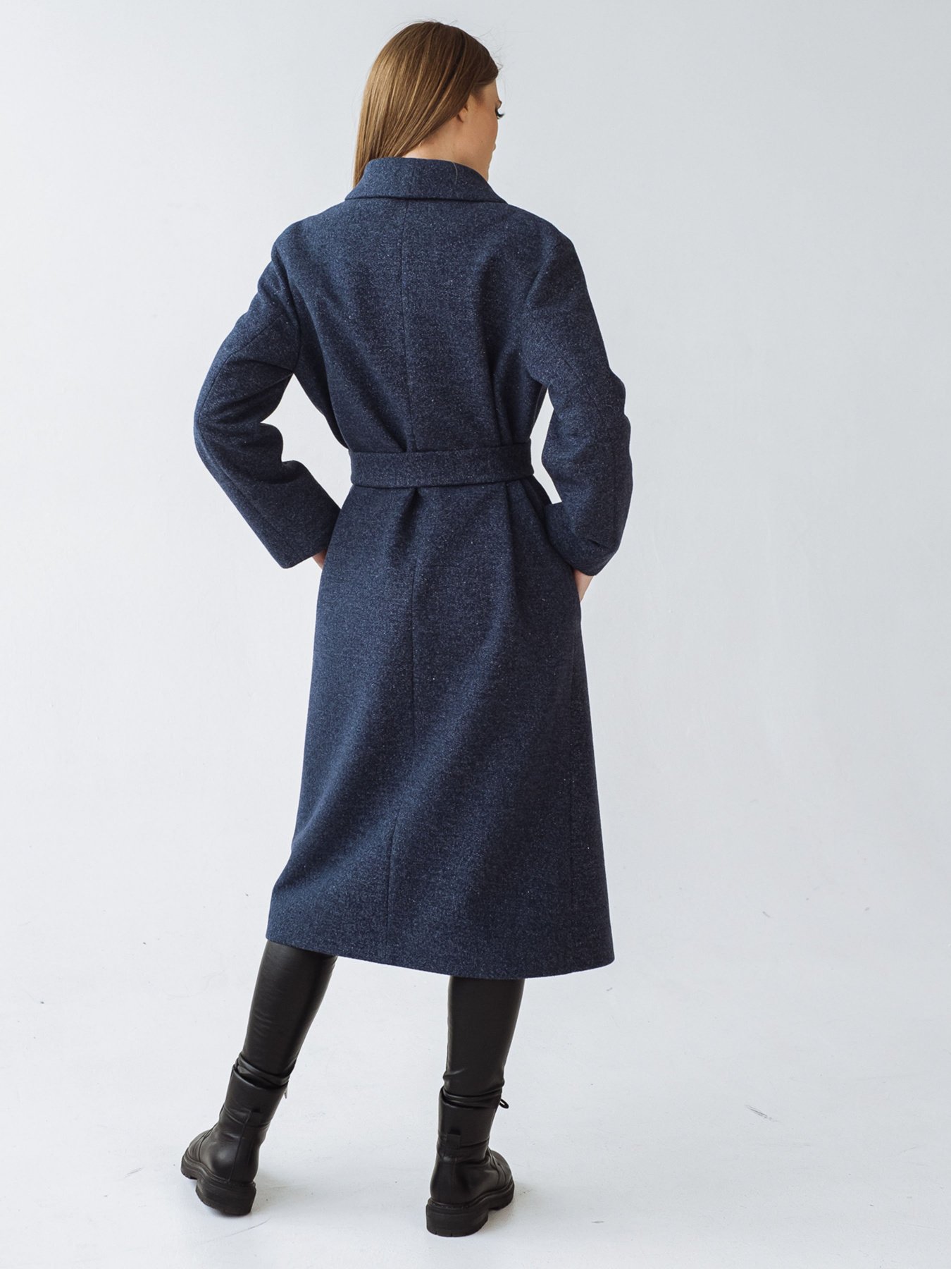 Пальто VOVK модель 09311 синій Фото