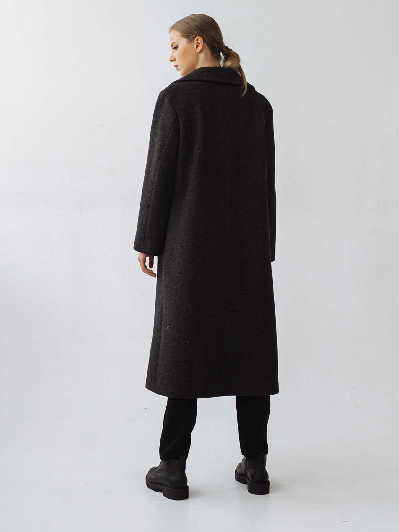 Пальто VOVK модель 09312 чорний Фото